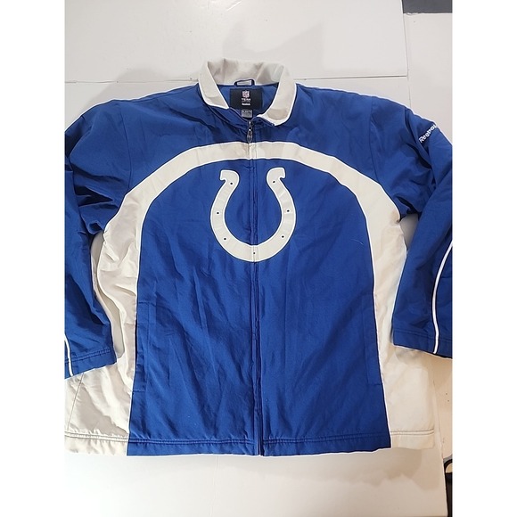 Reebok Other - Reebok NFL Team Apparel Colts Sideline Jacket XL Blue Heavyweight Fleece Lined
